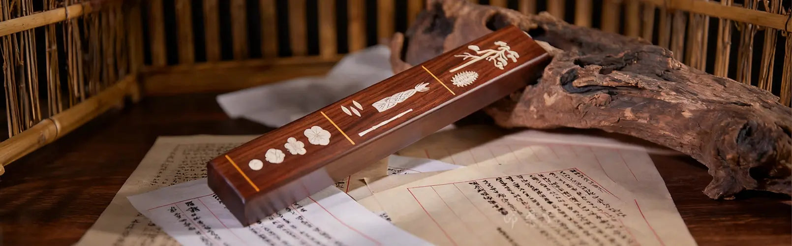Bone‑Wood Inlay