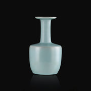 Ru Ware Paper Mallet Vase, Modern Pure Handcrafted Replica, Ancient Official Kiln Sky Cyan Celadon