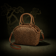 Zanefolia Handwoven Vine Crossbody Bag