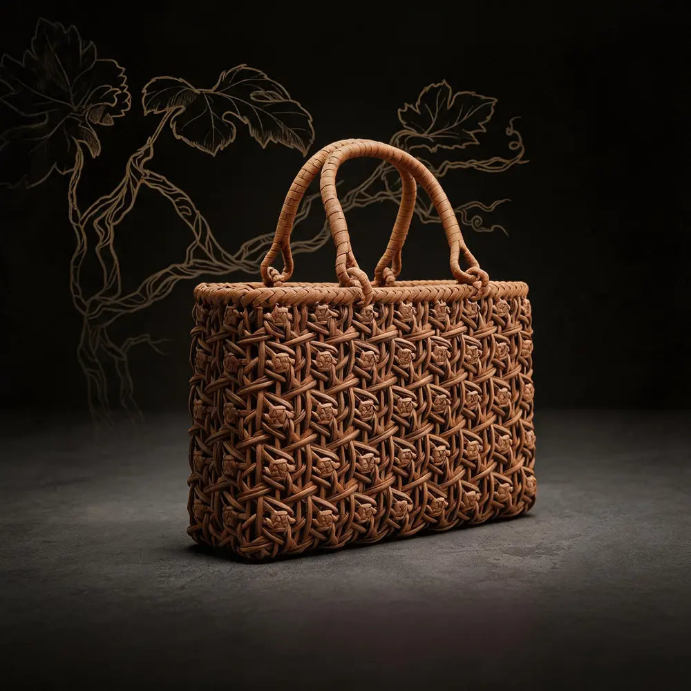 2026 New Chinese Style Rose Grapevine Woven Bag | Intangible Cultural Heritage Handcrafted Crossbody Handbag